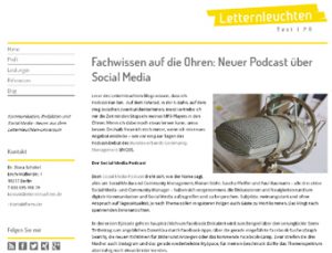 Screenshot vom Blog Letternleuchten